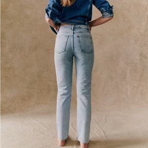 Sezane Brut Sexy Denim Jean in Bleach size 26